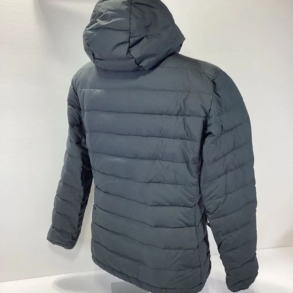 Columbia Down Puffer Reversable Coat Gray and Polka Dot Women’s Size L - Picture 5 of 14